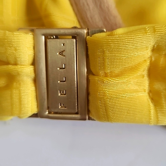 Fella Yellow Citrus Tile Brad Bikini Top - Picture 3 of 7